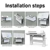 For Starlink Gen 3 Router Mount 2 in 1 Power Supply Brackets Holder Wall Mount