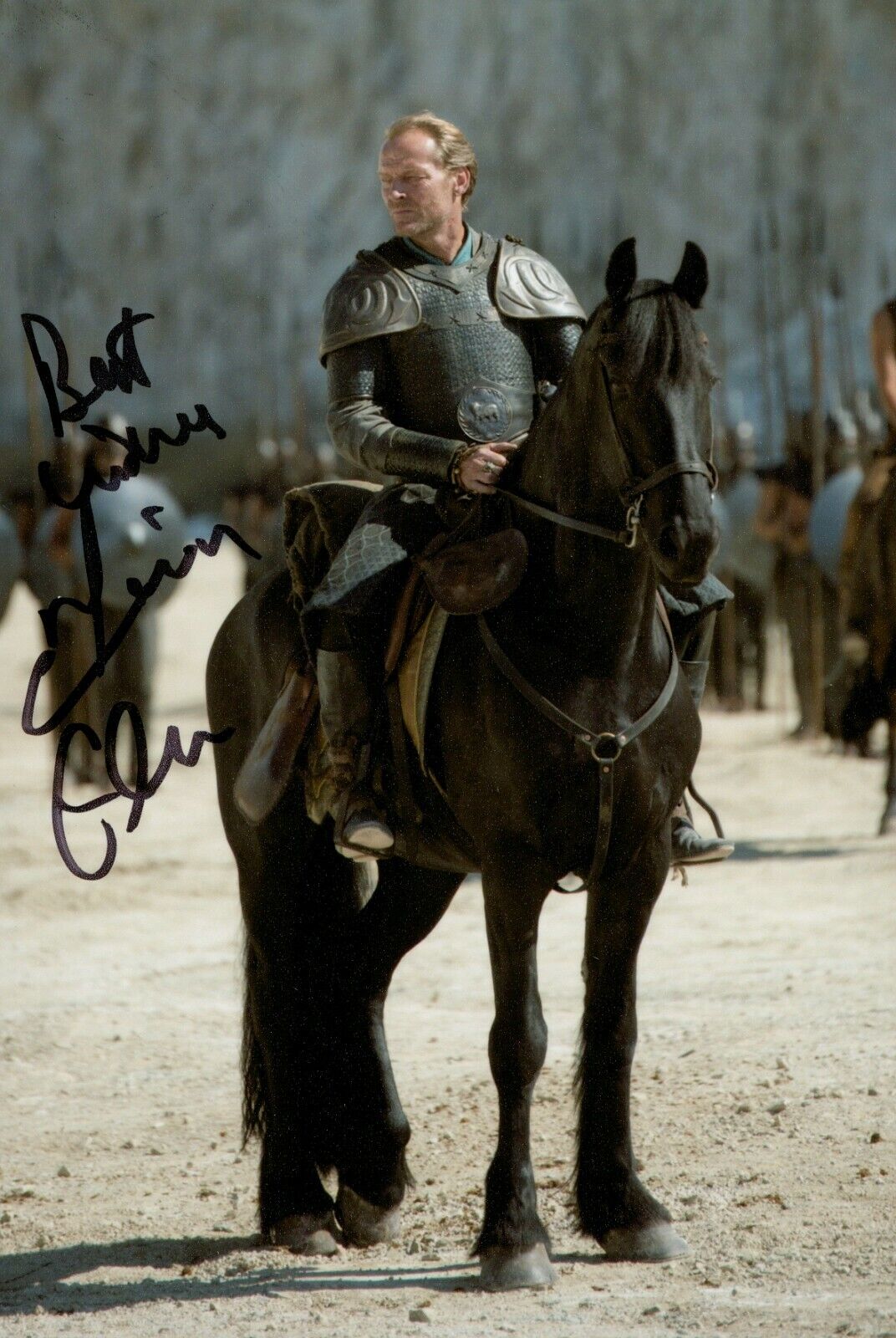 Iain Glen Signed 6x4 Photo Poster painting Game Of Thrones Jack Taylor Genuine Autograph + COA