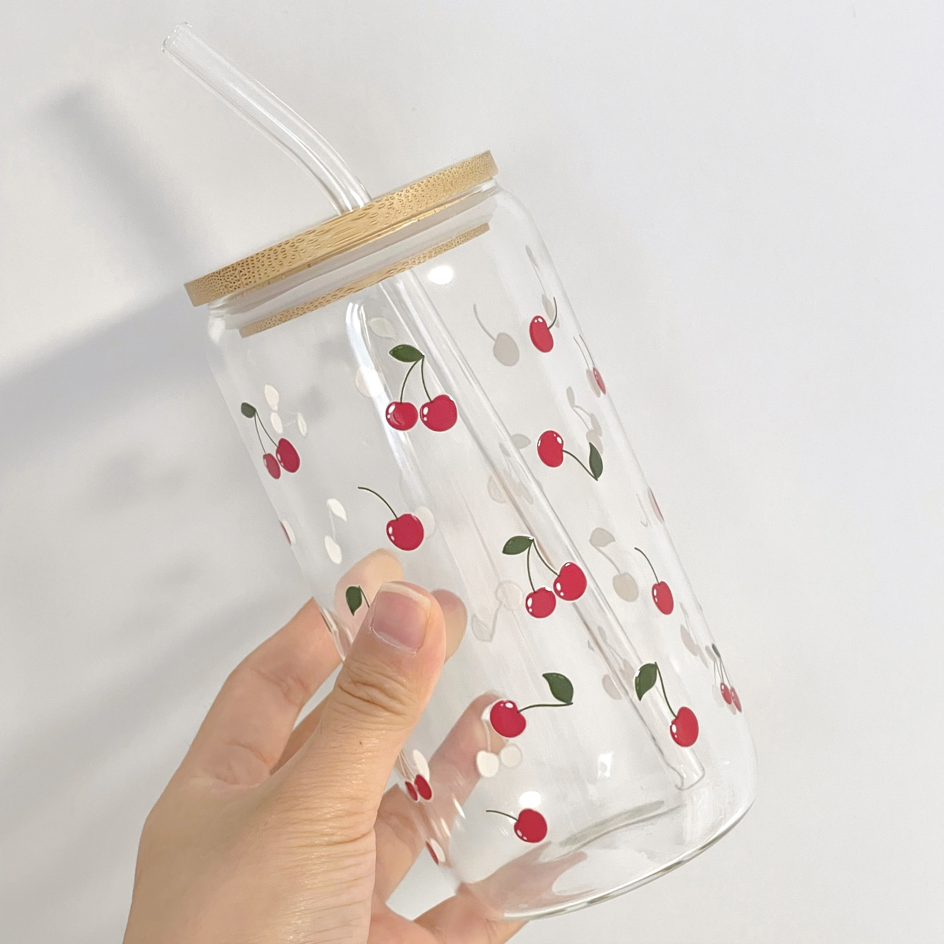 Maneifurui™  Little Cherry    Glass Can