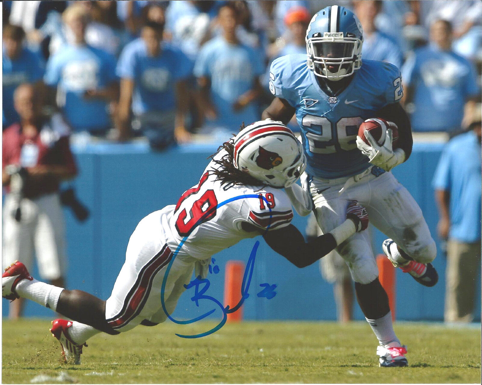 NORTH CAROLINA GIOVANI BERNARD SIGNED 8X10 Photo Poster painting W/COA UNC GIO NFL DRAFT B