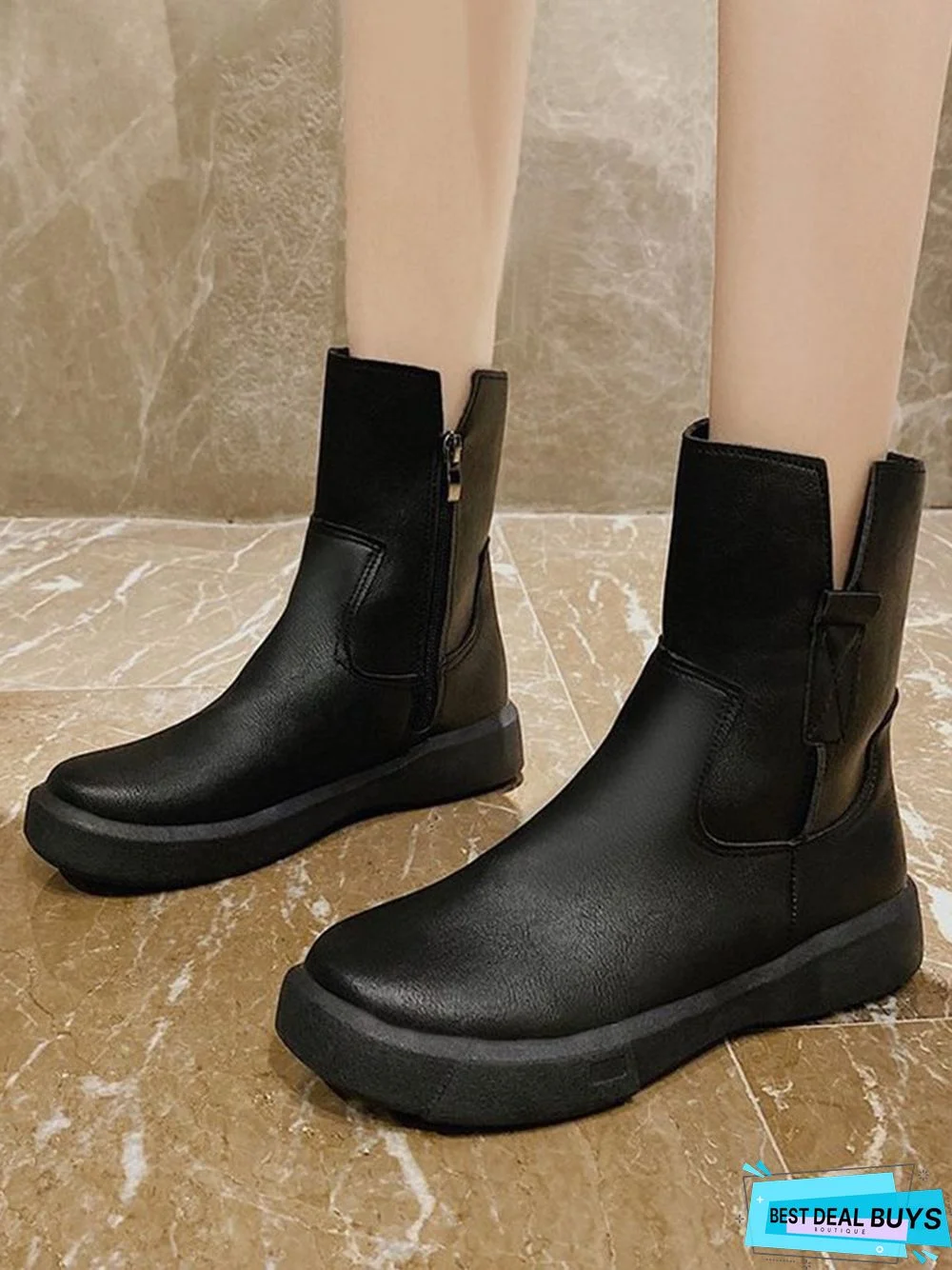 Vintage Leather Ankle Boots