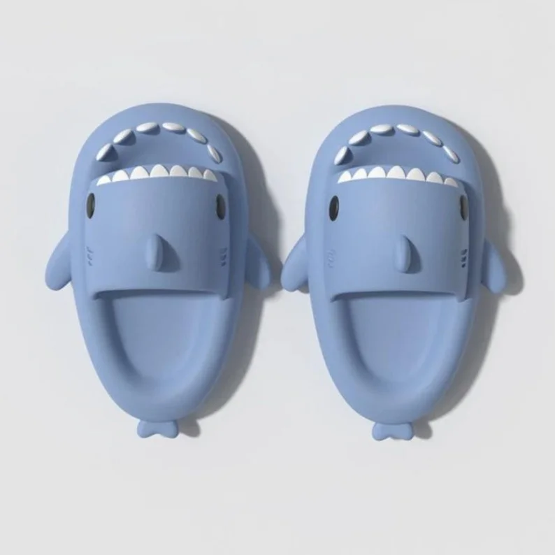 Shark Slides Cloud Slippers Novelty Open Toe Slide Sandals Anti-Slip Beach Pool Shower Shoes