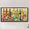 Wine-14CT Stamped Cross Stitch 77*36cm/30.31*14.17in(Big Size)