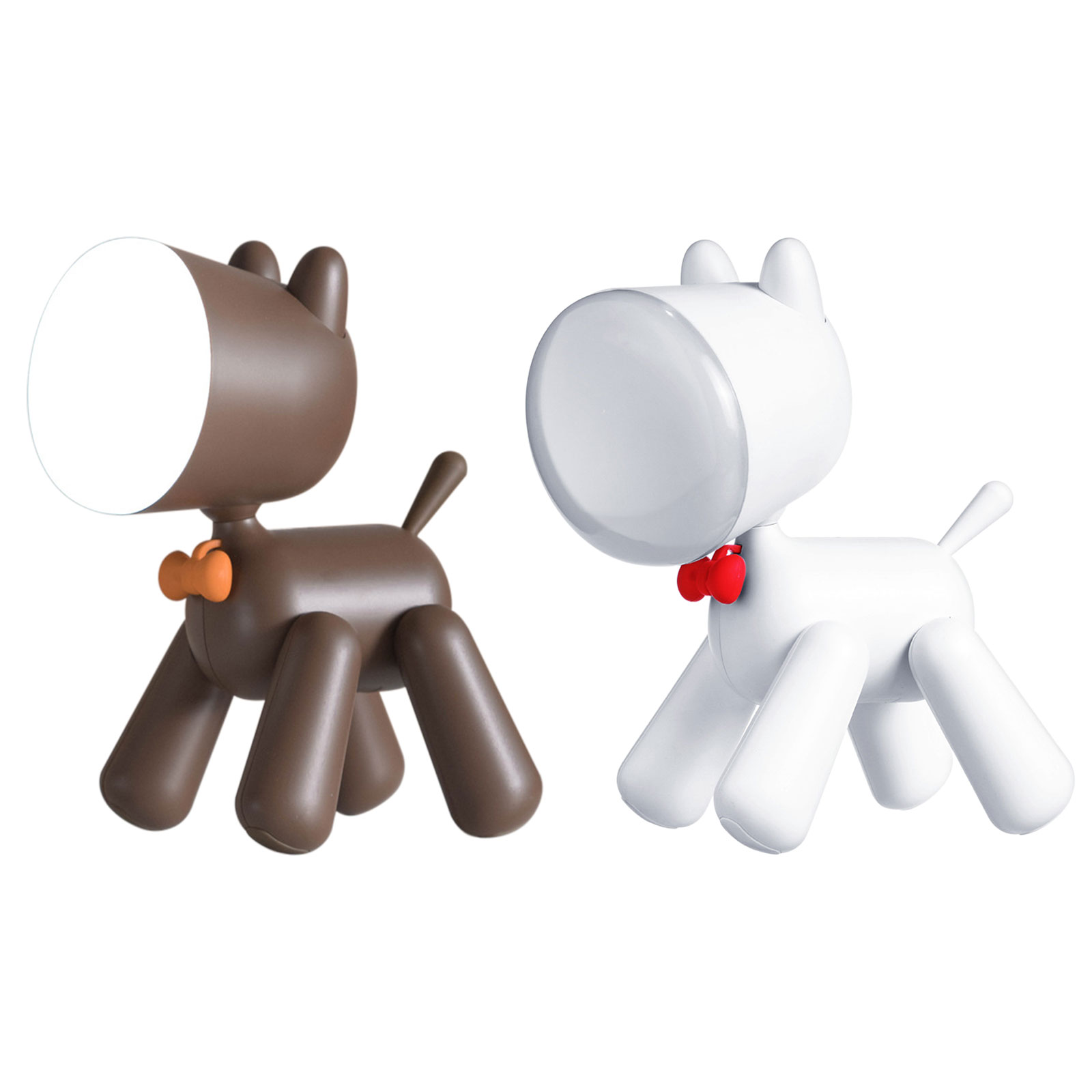 

Dog Table Lamp - Bedside Desk Lamp 2 in 1 LED Puppy Reading Night Light, Brown, 501 Original