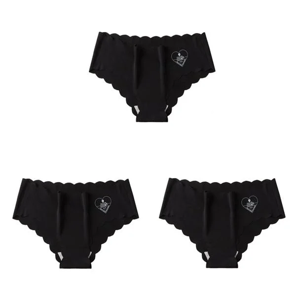 3pcs/lot Sexy Panties For Women Briefs Set Seamless Lingerie Solid Mid-Waist Cotton Panty Female Underpants Underwear Intimates