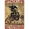 Attack Life - Vintage Metal Signs - 20*30cm/30*40cm