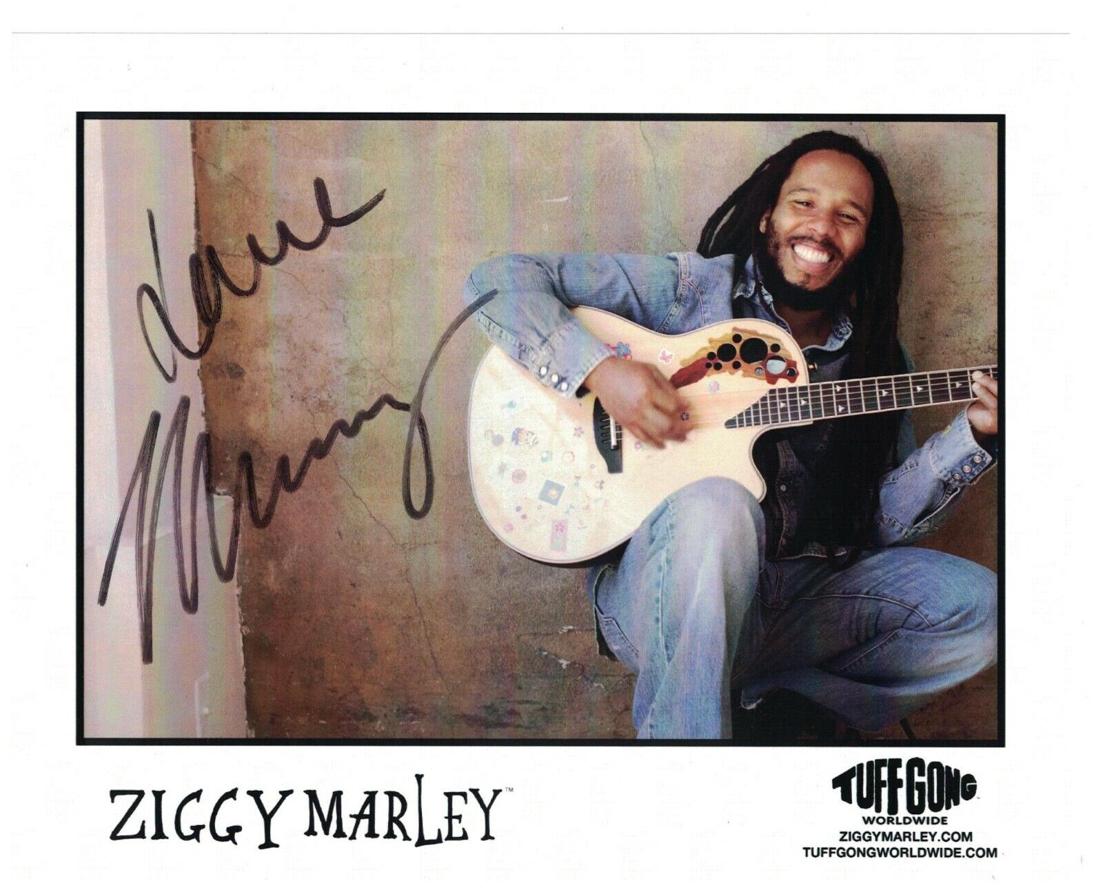 Ziggy Marley Signed Autographed 8 x 10 Photo Poster painting Jamaican Musician