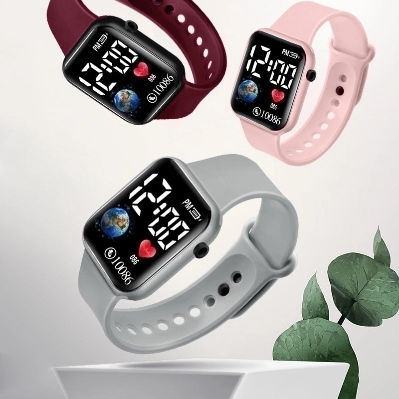 Minimalist Classic Style Solid Color Electronic Kids Watches