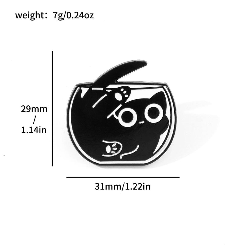 Cute Pin Cat Alloy Enamel Unisex Brooches