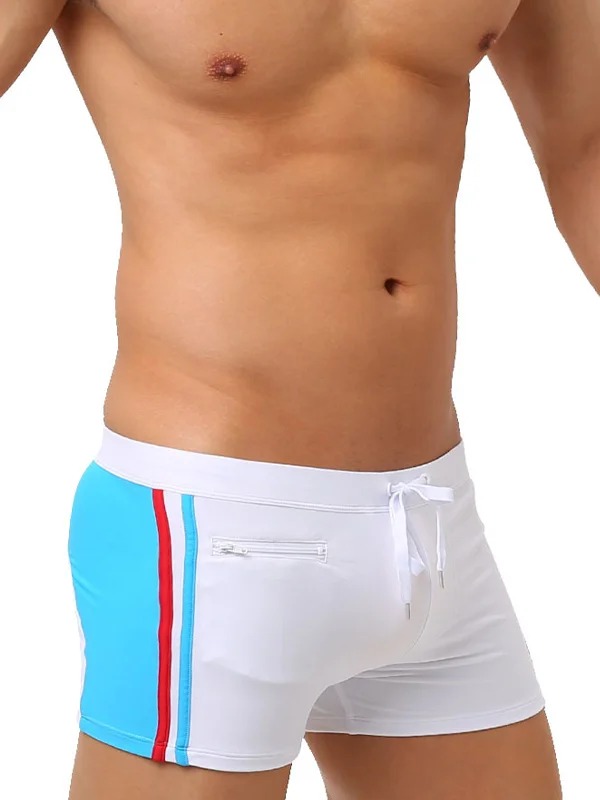 Foreign Trade Color Blocking Zipper Trunks
