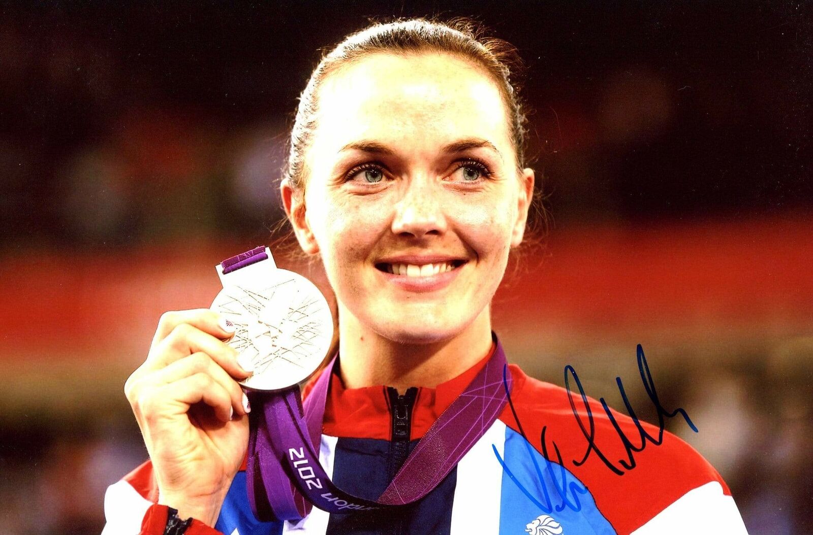 Victoria Pendleton CYCLIST autograph, In-Person signed Photo Poster painting