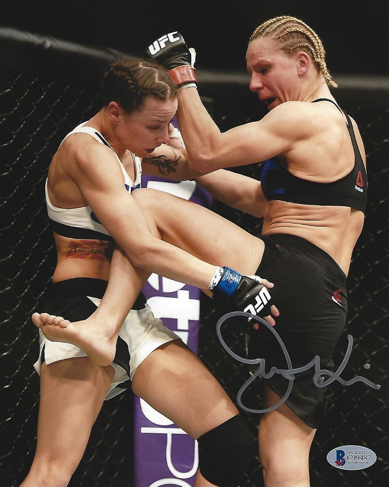 Justine Kish Signed 8x10 Photo Poster painting BAS Beckett COA UFC 195 2016 Picture Autograph 1