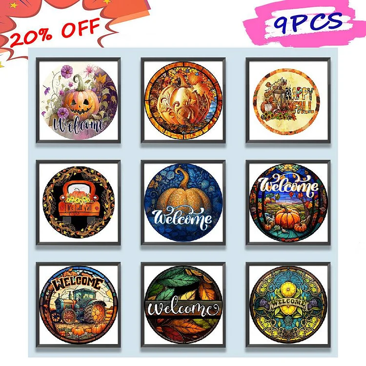 Autumn Squash 30*30CM(Canvas) Full Round Drill Diamond Painting gbfke