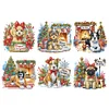 (US Only)6pcs Xmas Dog - Diamond Painting - Partial Special Shaped Drill (Canvas|30*30cm)