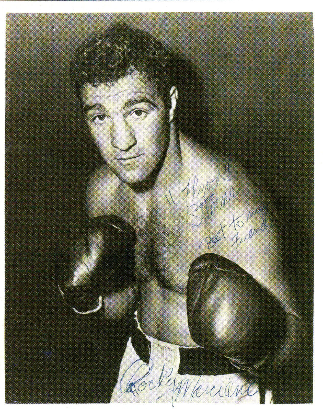 ROCKY MARCIANO Signed Photo Poster paintinggraph - WORLD HEAVYWEIGHT BOXING CHAMPION preprint