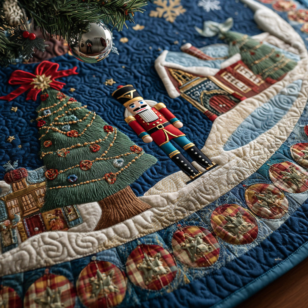 Holiday Guard Quilted Christmas Tree Skirt NCU0DV7898