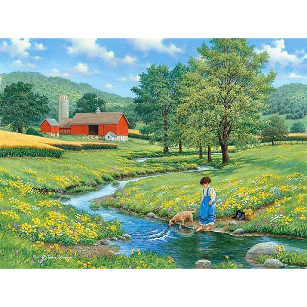 

Garden Scenery - Round Drill Diamond Painting - 40*30CM, 501 Original