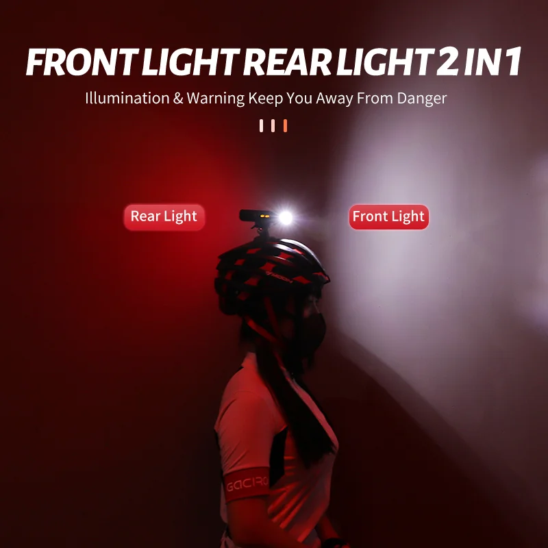 V20D-1700 Bicycle Road Front & Rear Light 2 In 1