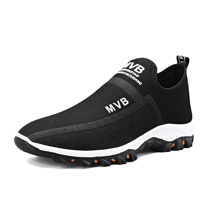 Qengg Light Men Shoes Sneakers Summer Breathable Mesh Sports Shoes Comfortable Non-slip Lazy Shoes Men Casual Walking Shoes