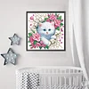 Diamond Painting-DIY Crystal Rhinestone Kitten Through