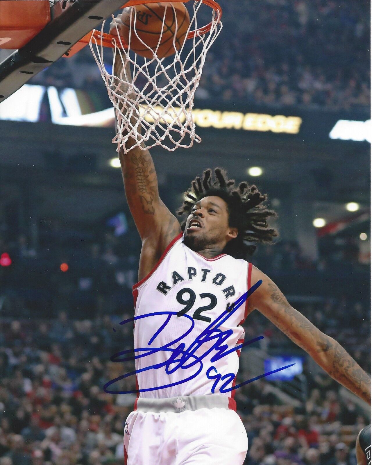 Lucas Nogueria Autographed 8x10 Toronto RaptorsA312