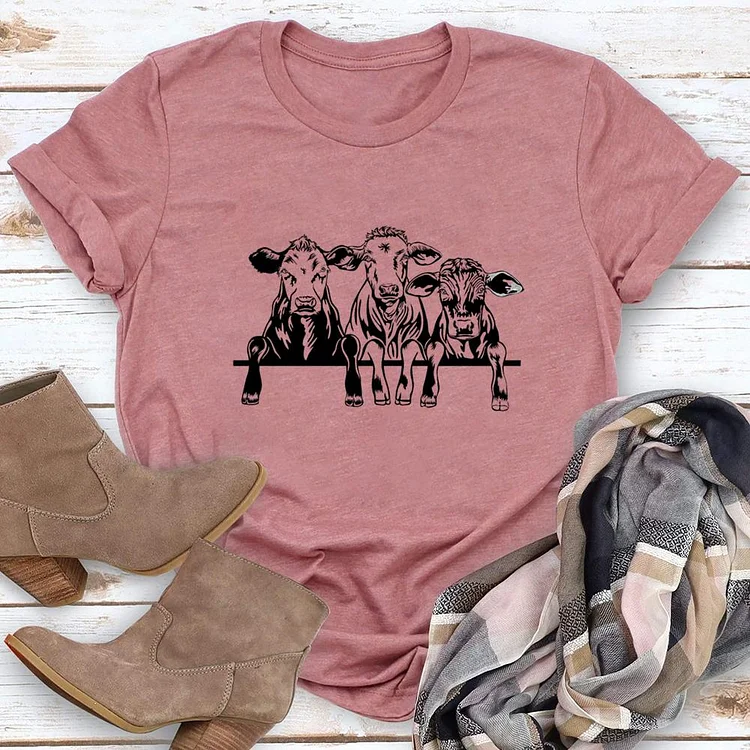 🥰Best Sellers -cows Round Neck T-shirt