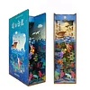 3D Wooden Puzzle Bookend Dollhouse Little Mermaid Book Block with Sensor Light