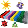 >Buy 2 Get 1 Free<100 Pieces Solid Color DIY Twisting Sticks Pipe Cleaner Chenille Stems Craft for Creative Styling Art Craft and Custom Hair Accessories