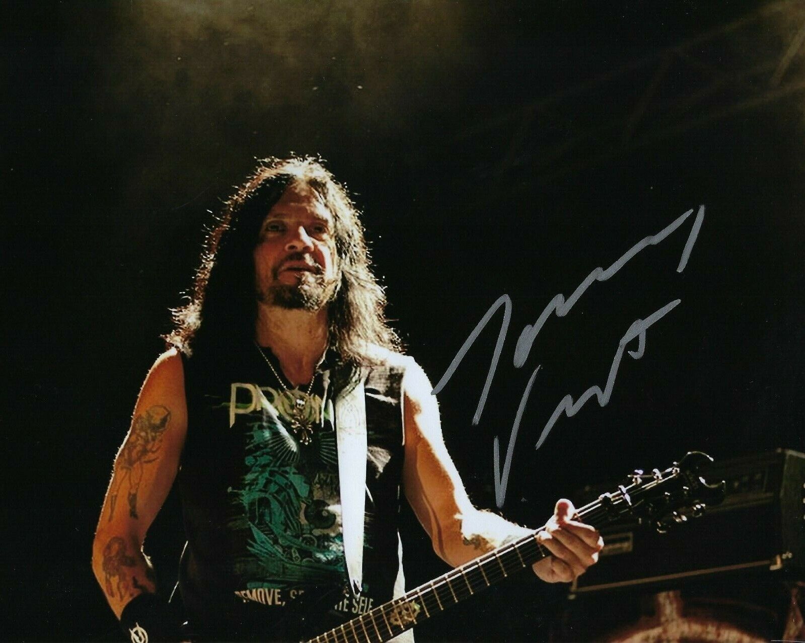 GFA Prong & Danzig Metal Star * TOMMY VICTOR * Signed 8x10 Photo Poster painting PROOF T4 COA