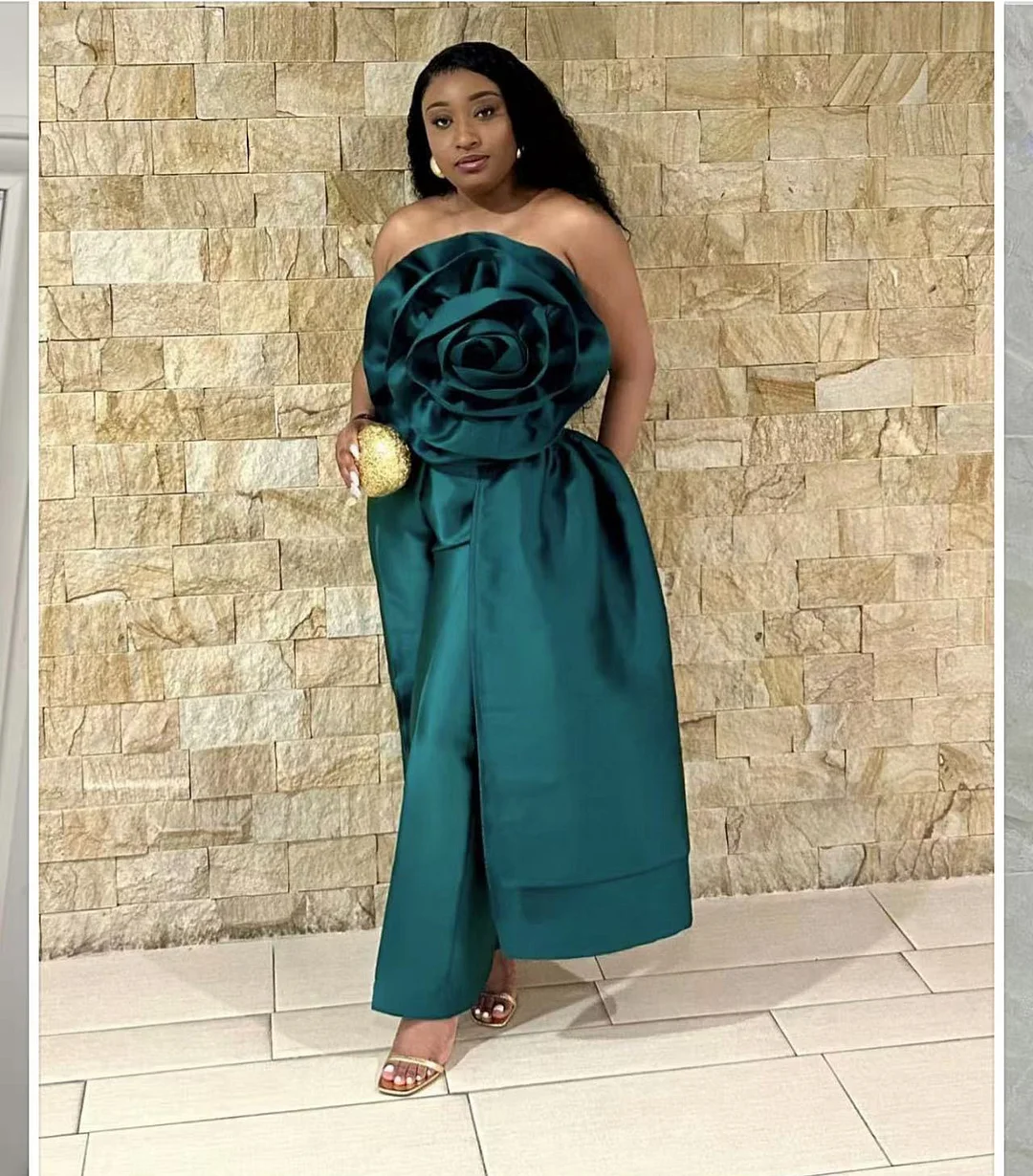 Sdrawing Sdrawing Spring And Summer New Design Three-Dimensional Flowers Ribbon Sexy Bare Back Zipper LX0113