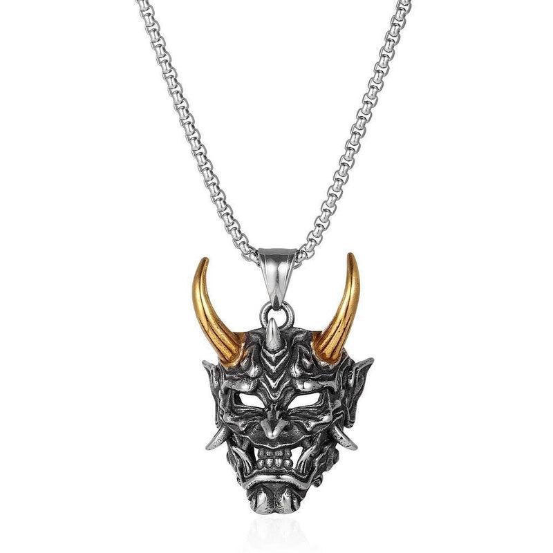 Hip-Hop Vintage Style Animal Letter Alloy Titanium Steel Plating Men’s Pendant Necklace Men Pendant Necklaces