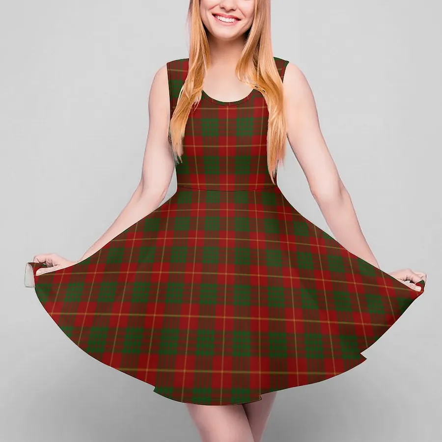 tartan skater dress Tartan Fuchsia Toastie Long Sleeve Skater Dress-BlackMilk