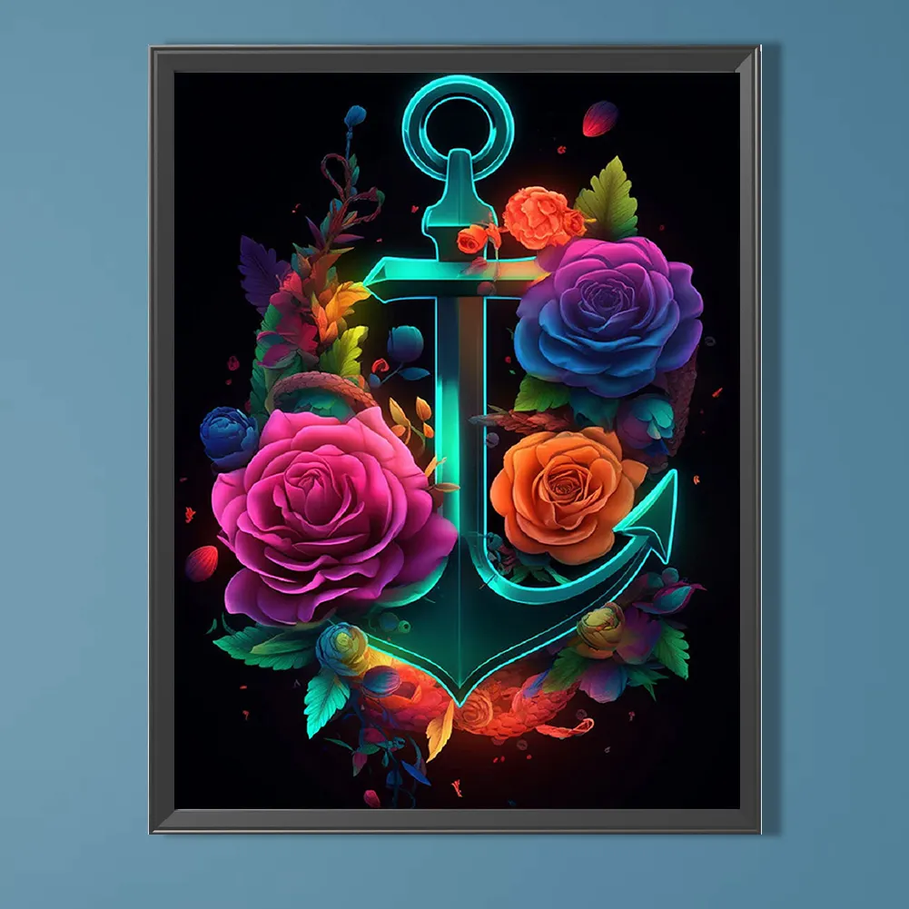 Partial AB Diamond Painting - Full Round Drill - Rose(Canvas|45*60cm)