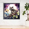 Diamond Painting -DIY Round Dril Purple Grapes Civet Cat(40x40cm)