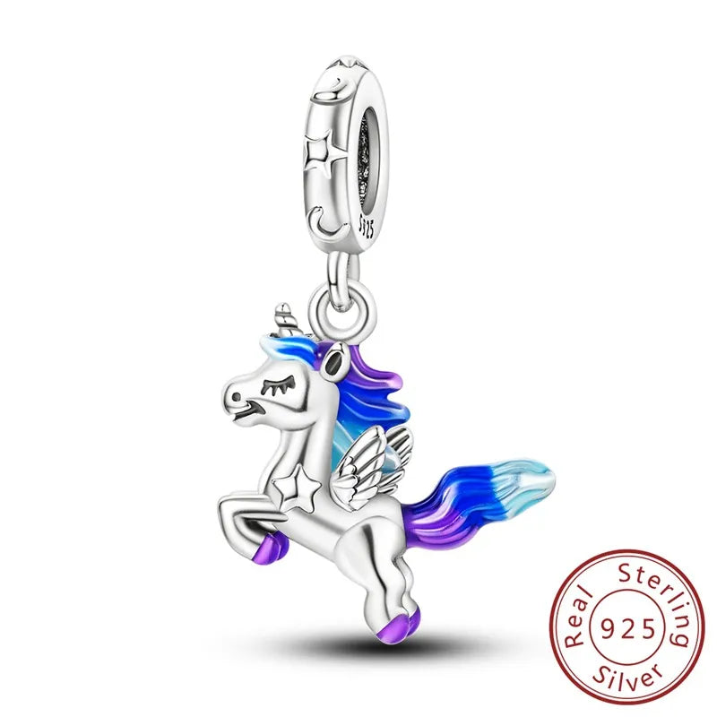 1 Piece 12*11.9mm 925 Sterling Silver Zircon Devil’s Eye Bird Pendant Beads Jewelry Accessories