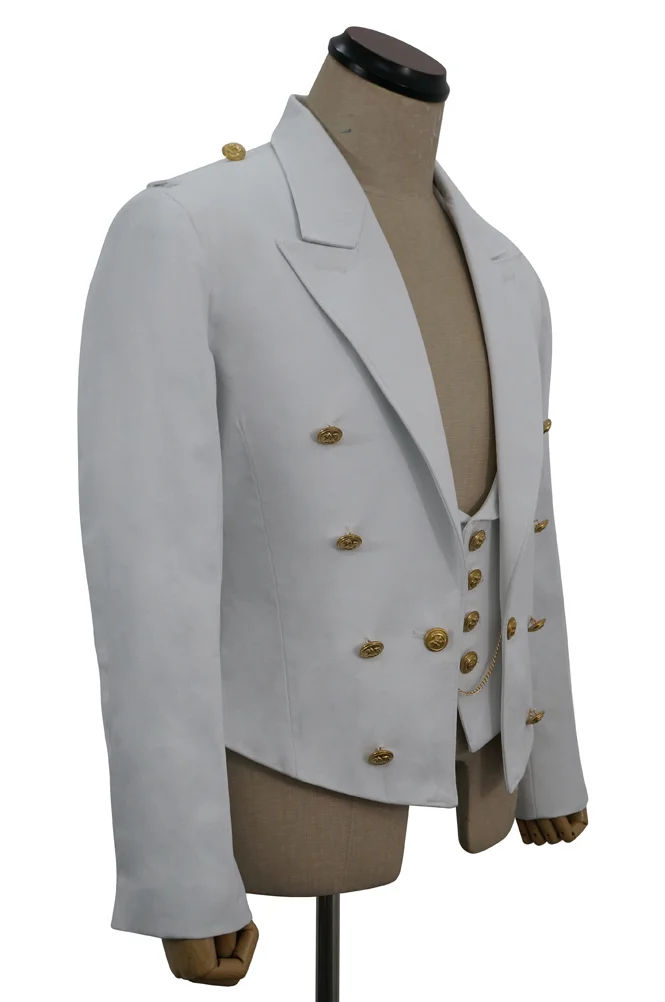   Kriegsmarine German Officers White Cotton Mess Dress And Vest German-Uniform