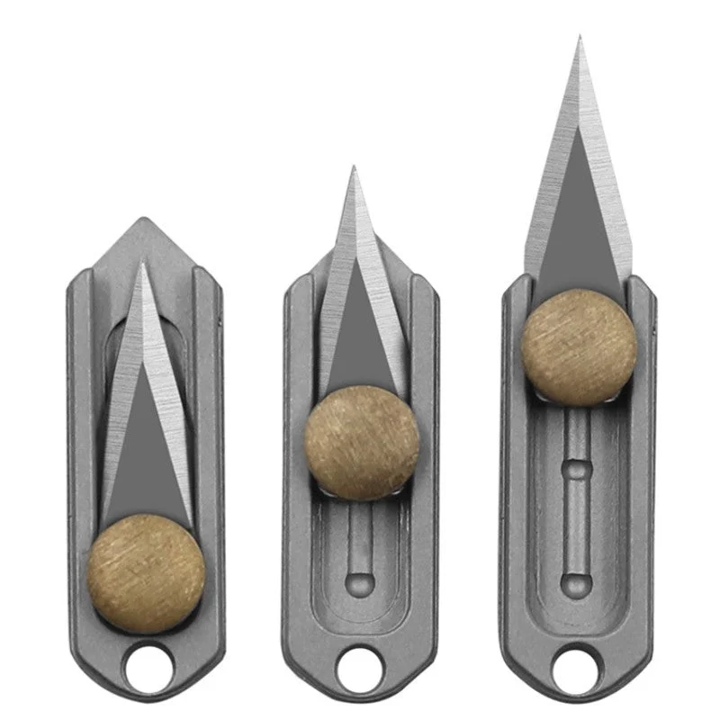 Cool Pure Titanium Mini Keychain Pendant Unpacking Sharp Unboxing Tools