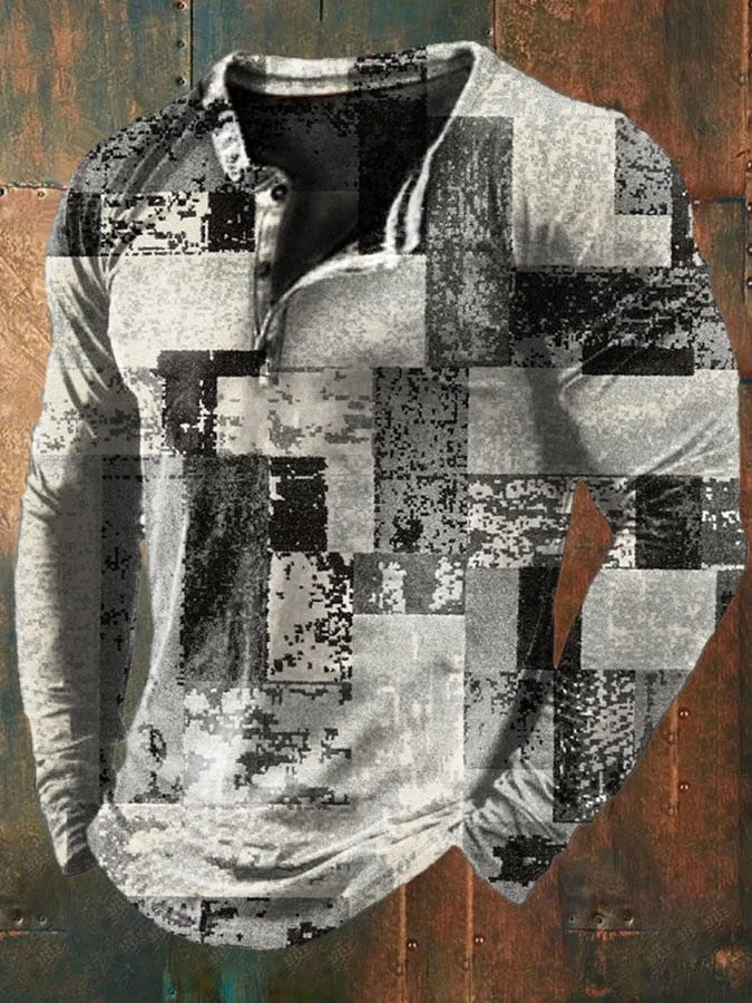 Men'S Casual Printed Casual Top