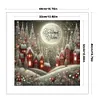 Christmas Scenery-14CT Stamped Cross Stitch 40*40cm/15.75*15.75in tapestrymarket