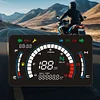 LED Digital Motorcycle Speedometer Adjustable Motorbike Dashboard Larger Board