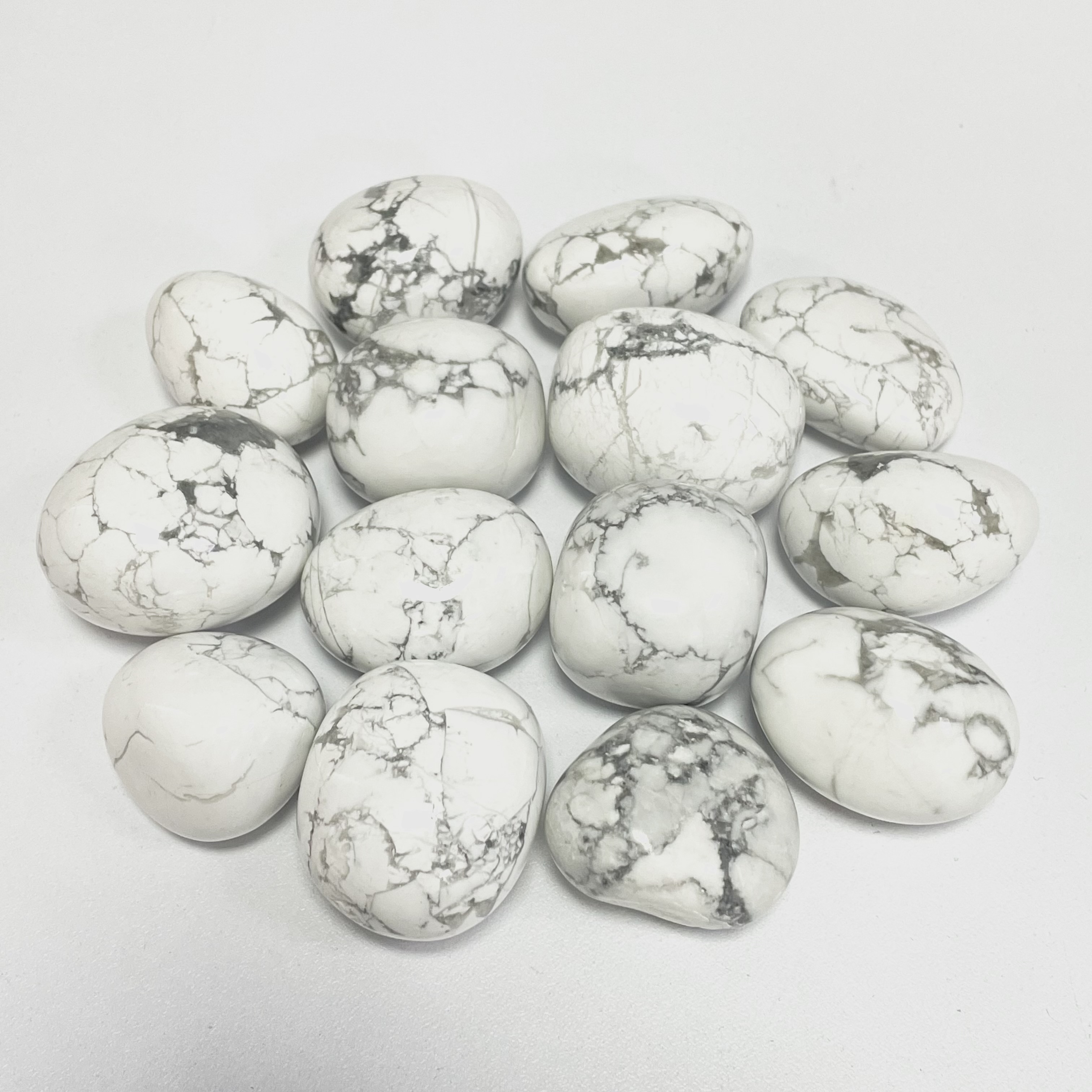 Howlite Tumbled Stones 5pcs Set