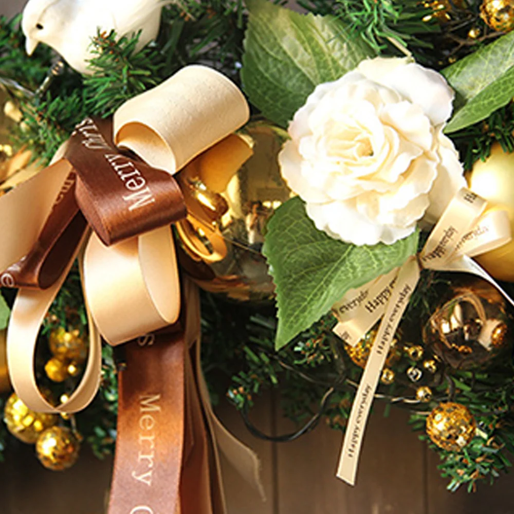 Christmas exquisite horn vine wall hanging home wreath decoration