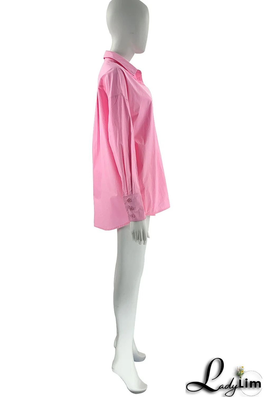 Orange Casual Solid Patchwork Buckle Turndown Collar Long Sleeve Two Pieces