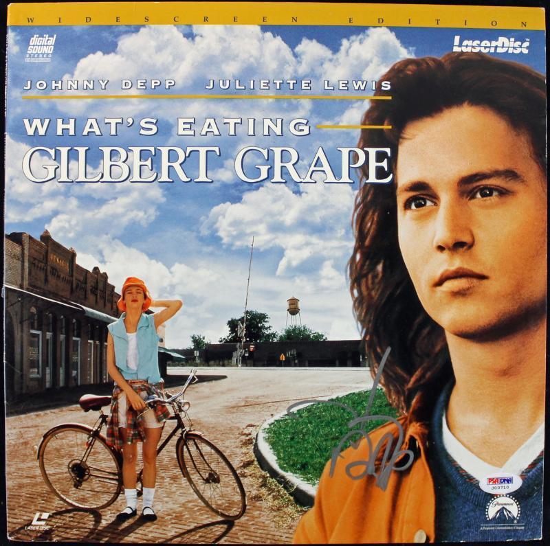 Johnny Depp Gilbert Grape Authentic Signed Laserdisc Cover PSA/DNA #J00710