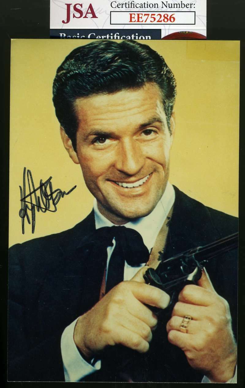 Hugh O`brian Jsa Coa Hand Signed Photo Poster painting Autograph