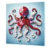 DIY Pre-Framed Octopus Button Art Canvas Kit
