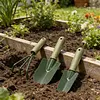 4pcs Hand Rake Garden Tool with Non Slip Handle Multifunctional Garden Cleaning Shovel Ideal for Digging Weeding Planting