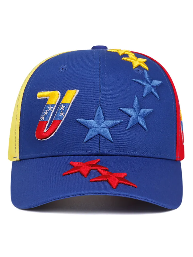Venezuela Flag Inspired Embroidered Baseball Cap