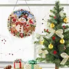 XMAS DIY Acrylic Special Shape Diamond Painting Hanging Pendant Hanging Kit
