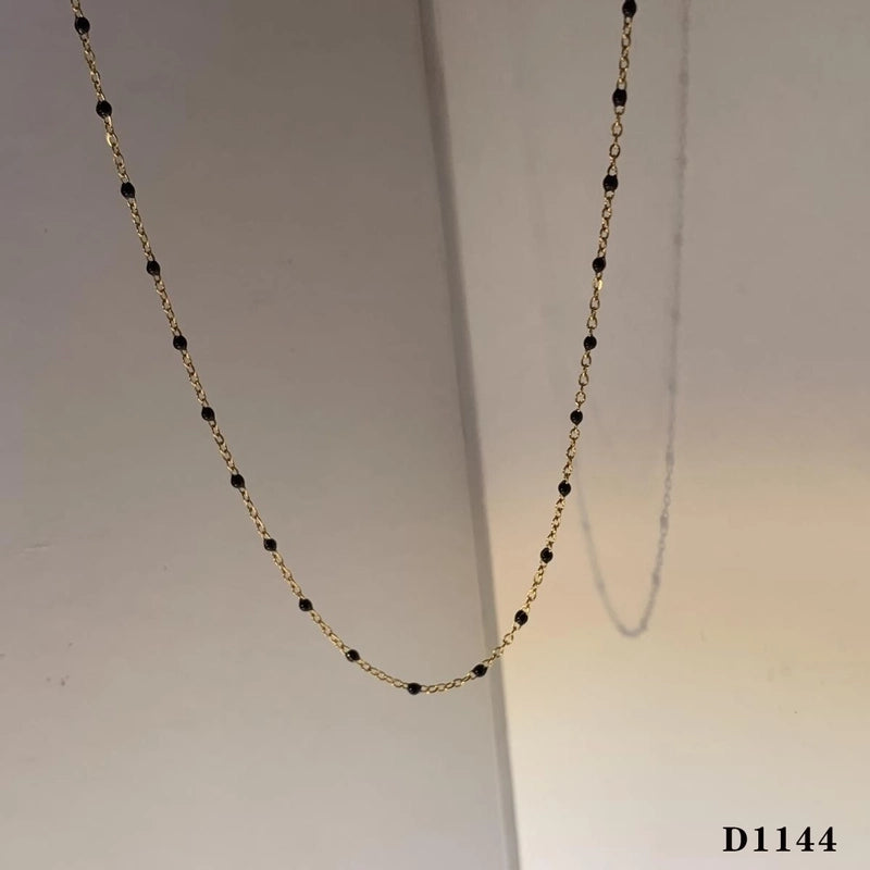 Casual Modern Style Color Block 304 Stainless Steel 16K Gold Plated White Gold Plated Gold Plated Enamel Plating Necklace